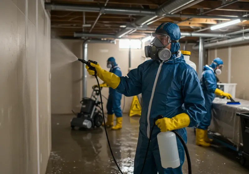 Basement Sanitization and Antimicrobial Treatment process in Fern Creek, KY